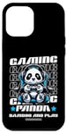 Coque pour iPhone 12 Pro Max Graphique de jeu vidéo Panda Gaming pour hommes, garçons, femmes, enfants