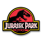 Jurassic Park Logotype Sticker, Accessories