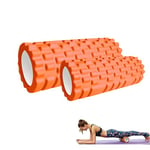 2x Rouleau de Massage Musculaire. Foam Roller pour Trigger Massage Physiothérapie. Rouleau Masseur pour les Jambes, le Dos, les Bras et Relâcher les Tensions Musculaires-33x14cm//30x9cm