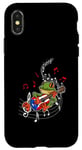 iPhone X/XS Puerto Rico Flag Coqui Frog Play Guitar Puerto Rican Music Case