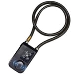 Alarme antivol pour vélo, alarme antivol à vibration 110dB, antivol de chaîne de vélo, antivol de câble de sécurité étanche, accessoires de vélo pour tous les vélos et motos