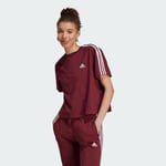 adidas Essentials 3-Stripes Single Jersey Crop Top Women