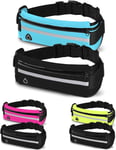 2x1 Ceinture Running Smartphone Homme Et Femme, Sac Banane Sport De Course A Pied, Sport, Footing, Courir - Fitness Belt Bag Pour Tous Les Telephones. (Bleu Et Noir)