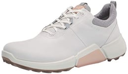 ECCO Femme BIOM H8 Chaussure de Golf, White/Silver/Grey, 40 EU