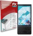 atFoliX 3x Écran protecteur pour Blackberry Key2 clair&flexible