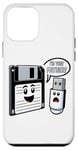 Coque pour iPhone 12 mini Disquette vers clé USB 90s 00s Ordinateur Drôle Geek Joke