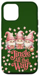 Coque pour iPhone 12/12 Pro Jingle all the way, Noël, 3 adorables nains