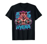 Funny hyena Lifting Weights Gym Workout Animal Fitness T-Shirt