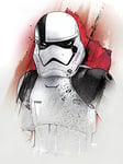 STAR WARS: The Last Jedi Executioner Trooper Brushstroke 60x80cm Canvas, Multi-Colour, 60 x 80 x 3.2 cm