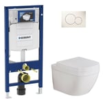 Pack Bati support Geberit et wc suspendu Grohe Euro sans bord de rincage