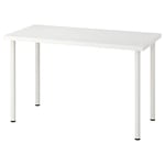 Linnmon Sturdy White Desk For Office, Study, Or Computer Use. Sleek - 100x60cm, Space-Saving Design Ideal For Small Desk & Workstations for Home Office Desk, Study Desk (100X60CM)