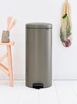 Brabantia Newicon 30-Litre Pedal Bin In Platinum