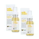 Öljy kaikille hiustyypeille Milk Shake Argan Glistening Argan Oil, 50ml x 2