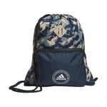 adidas Unisex's Classic 3s 2.0 Sackpack Bag, Essential Camo Crew Navy-Silver Green/Crew Navy, One Size