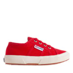 Superga Childrens Unisex Childrens/Kids 2750 Jcot Leather Trainers (Red) - Size UK 10 Kids