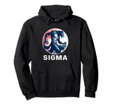 Sigma Meme Shirts Ironic Meme Shirt Funny Sigma Wolf Meme Pullover Hoodie