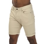 Jack & Jones Mens and Rick Original Shorts in Ecru Polycotton - Size Large