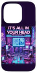 iPhone 14 Pro It's All In Your Head Cyberpunk Japanese Vaporwave Aesthetic Case