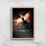 The Dark Knight Rises Giclee Art Print - A3 - Wooden Frame