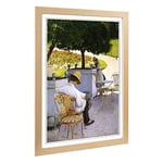 Big Box Art Framed Print of Gustave Caillebotte The Orange Trees Design | Wall Art Picture | Home Decor for Kitchen, Living Room, Bedroom, Hallway, Oak, A2 / 24.5x18 Inch / 62x45cm