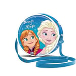 La Reine des Neiges 2 (Frozen 2) Dream-Sac à Bandoulière Rond, Bleu, 18,5 x 18,5 cm