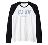 Isle of Skye Scotland Classic Large Print Raglan Baseball Tee