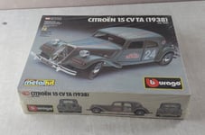 Ancienne voiture / maquette, Citroën 15 CV TA, 1938, Burago 5501, 1/24, neuf