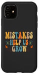 Coque pour iPhone 11 Groovy Growth Mindset Positive Retro Teachers Retournent à l'école