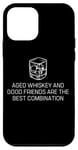 Coque pour iPhone 12 mini Citation du whisky vieilli et des bons amis bourbon amateur de whisky