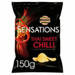 Walkers Sensations Thai Sweet Chilli Crisps 150g Potato Crisps Snacks