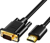 Herfair HDMI to VGA Adapter Cable, Gold Plated 1080P Active HDMI Digital to VGA