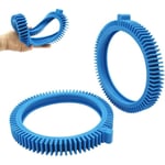 896584000-143 Kit de nettoyage de piscine pneus avant avec bosse de rechange pour nettoyeur de piscine 2X, 4X, pneu de piscine Bleu