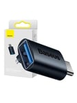 Baseus Ingenuity USB-C to USB-A adapter OTG (blue)