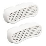 2Pcs Anti Snoring Devices White Safe Comfortable Reliable Anti Snoring Nose FST