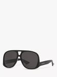 Yves Saint Laurent YS00055 Men's Aviator Sunglasses, Black