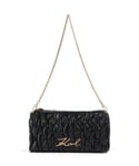 Karl Lagerfeld K/Signature Kuilt Sac porté épaule noir