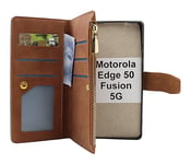 XL Standcase Lyxfodral Motorola Edge 50 Fusion 5G (Brun)