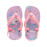 Havaianas Baby Peppa Pig, Tongues, Lilas Calme, Taille Fabricant : 19 (21 EU)