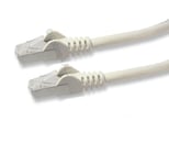 White 1m Ethernet Cable CAT6 Full Copper Screened Network Lead RJ45 FTP