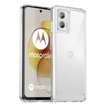 tectTech Motorola Moto G73 Crystal Hybrid-skal, transparent