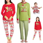 Julpyjamas för Familjen - Loungewear Set med Grinch-Motiv Baby 6-12M