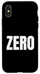 Coque pour iPhone X/XS ZERO Le mot zéro