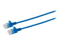 Microconnect - Nettverkskabel - Rj-45 (Hann) Til Rj-45 (Hann) - 20 Cm - Utp - Cat 6A - Halogenfri, Uten Hindringer, Flertrådet - Blå