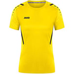 JAKO - Maillot Challenge Maillot de Foot (Manches Courtes), Femme, Citro/Noir, 44