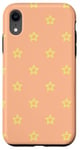 iPhone XR Peach Yellow Stars Sunrise Springtime Pop Art Pastel Pattern Case