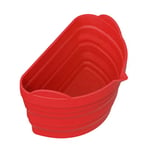 (Red)Silicone Slow Cooker Liner Reusable Slow Cooker Divider Fits 6‑8 Quarts GB