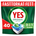 YES Original All In One Dishwasher Tablets Regular 40 stk