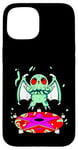 Coque pour iPhone 15 Kawaii Cthulhu Mignon Cthulhu Monstre Necronomicon Pastel Goth