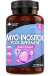 Myo-Inositol PCOS Supplement - Myo Inositol Capsules PCOS Supplement Enriched with Folic Acid, Vitamin B12 and Chromium - Hormone Balance for Women 120 Vegan Capsules UK Made New Leaf Vitamin B8