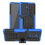 Samsung Galaxy S21 Ultra      Heavy Duty Case    Blue